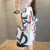 Printed creative short-sleeved girl T-shirt 2021 Summer new style plus-size loose casual slimming top Item Picture